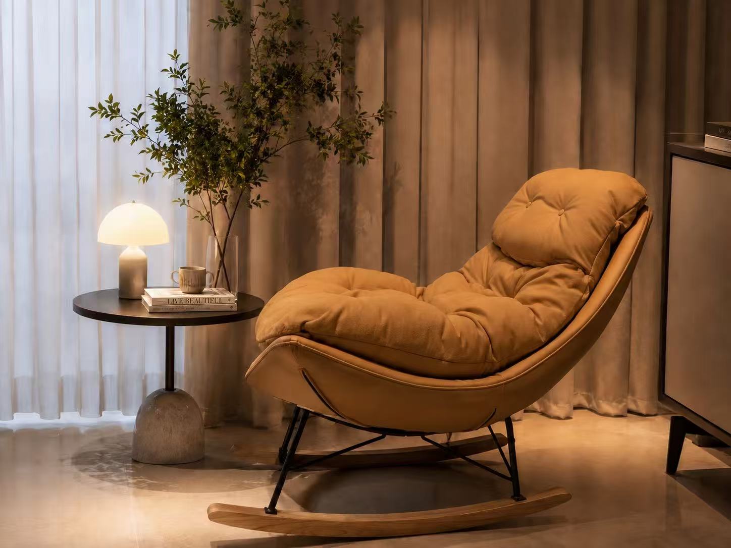Yellow Rocking Chair