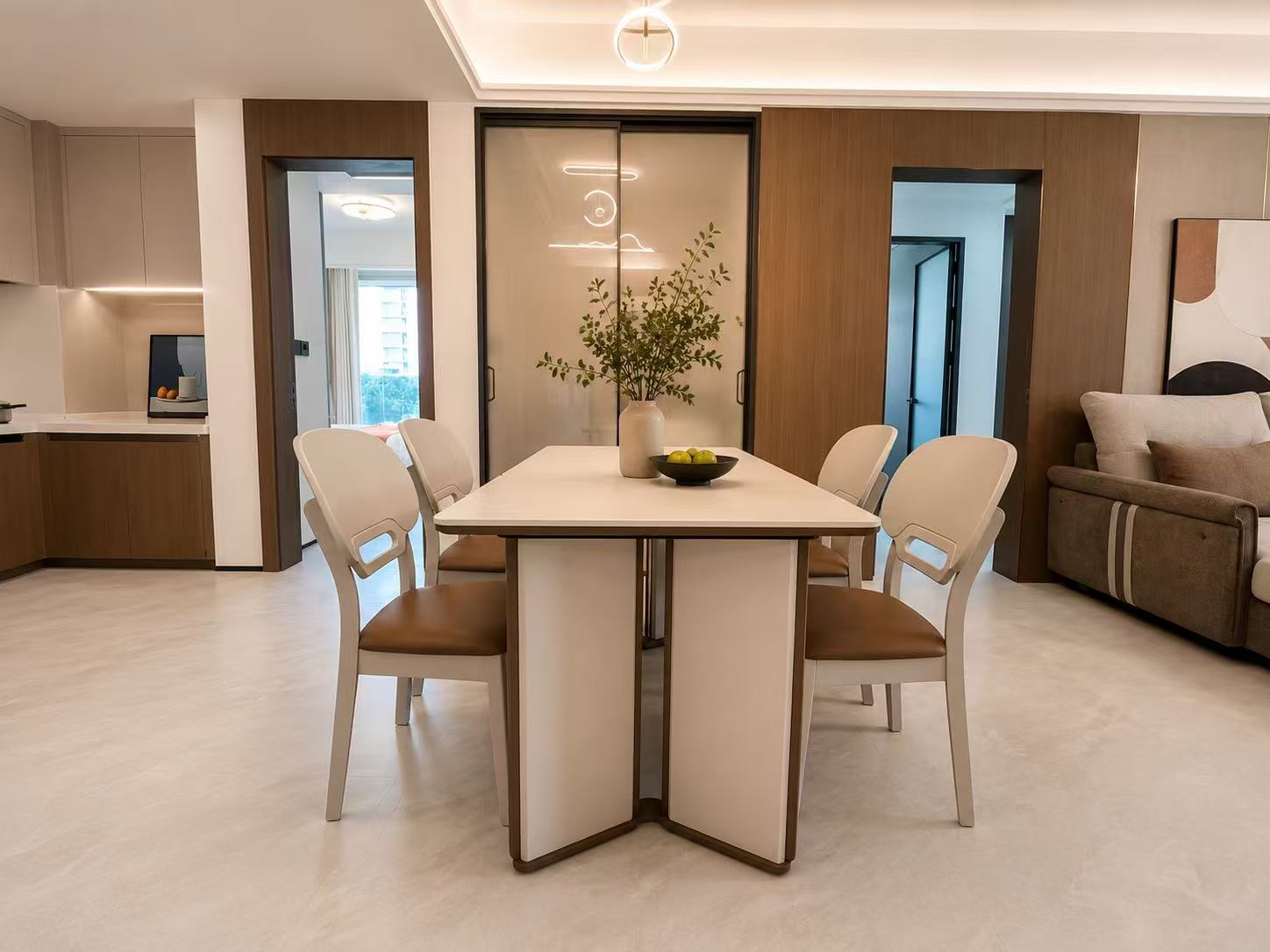Sintered Stone Dinning Table With 4 Chairs